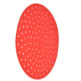 20cm Anti Slip Round Cooking Fryer Mat Anti Sticking Silicone Steamer Liners For KitchenRed - Extra Image