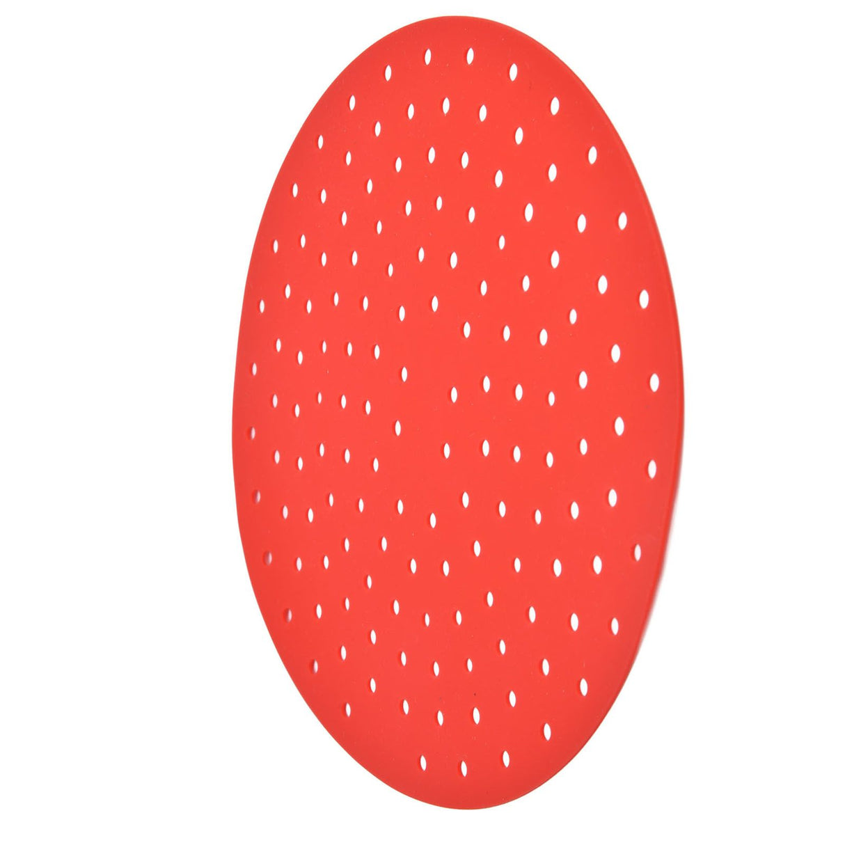 20cm Anti Slip Round Cooking Fryer Mat Anti Sticking Silicone Steamer Liners For KitchenRed