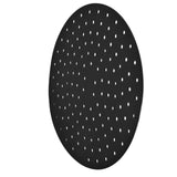 20cm Anti Slip Round Cooking Fryer Mat Anti Sticking Silicone Steamer Liners For KitchenBlack