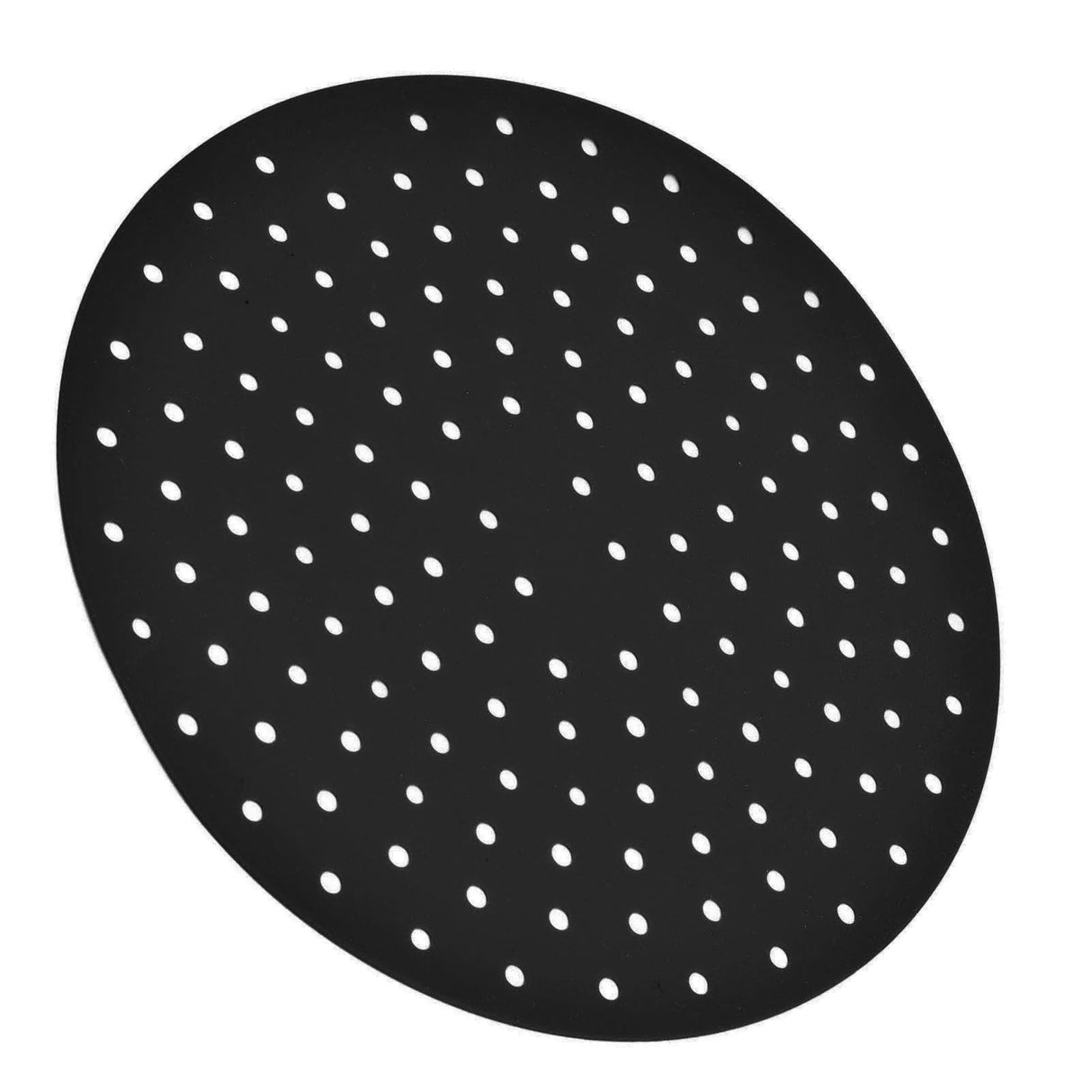20cm Anti Slip Round Cooking Fryer Mat Anti Sticking Silicone Steamer Liners For KitchenBlack