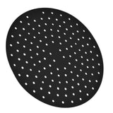 20cm Anti Slip Round Cooking Fryer Mat Anti Sticking Silicone Steamer Liners For KitchenBlack - Extra Image