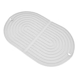 Multifunctional Dish Drying Mat Foldable Dish Drying Pad Heat Insulation Cup Pot Mat for KitchenWhite - Side View