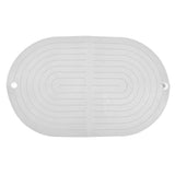 Multifunctional Dish Drying Mat Foldable Dish Drying Pad Heat Insulation Cup Pot Mat for KitchenWhite - Top-Down View