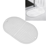 Multifunctional Dish Drying Mat Foldable Dish Drying Pad Heat Insulation Cup Pot Mat for KitchenWhite - Extra Image