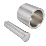 Mortar Pestle Dual Structure Design Glossy Texture Practical Silent Cleanable Kitchen Grinder for Food