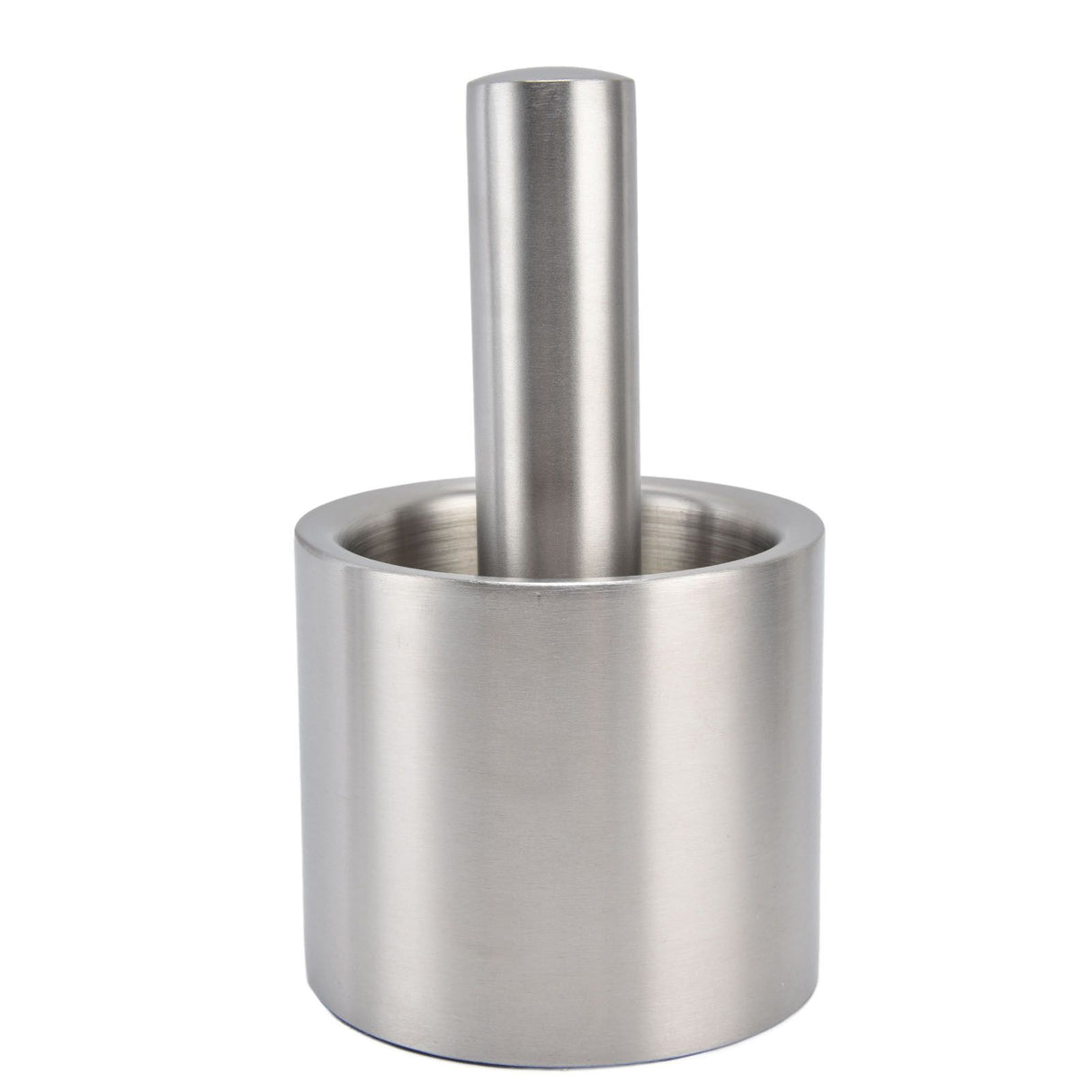 Mortar Pestle Dual Structure Design Glossy Texture Practical Silent Cleanable Kitchen Grinder for Food
