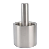 Mortar Pestle Dual Structure Design Glossy Texture Practical Silent Cleanable Kitchen Grinder for Food