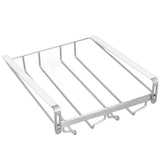 Wine Cup Holder Stainless Steel Non Perforated Tall Wine Glass Holder Hanging Glass Holder