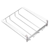 Wine Cup Holder Stainless Steel Non Perforated Tall Wine Glass Holder Hanging Glass Holder - 45-Degree Angle