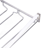 Wine Cup Holder Stainless Steel Non Perforated Tall Wine Glass Holder Hanging Glass Holder - Extra Image