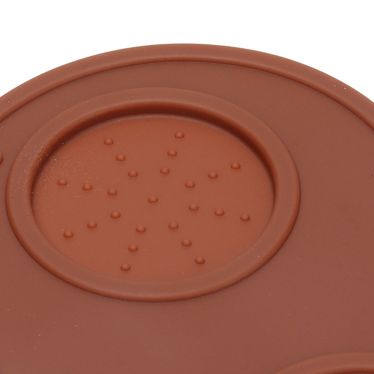 Coffee Tamper Pad Silicone Anti Slip Tamper Mat Soft Harmless Corner Tamping Mat for HouseholdBrown