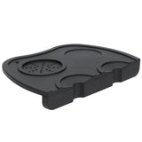 Silicone Coffee Tamper Pad Anti Slip Soft Tamper Mat Heat Resistant Corner Tamping Mat for HomeBlack