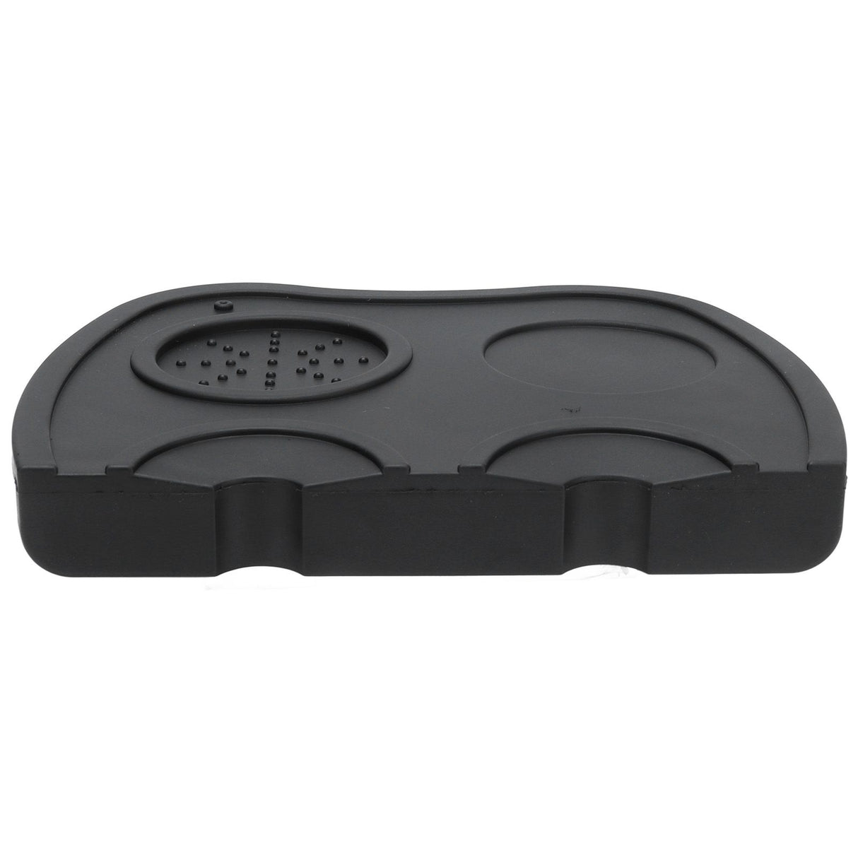 Silicone Coffee Tamper Pad Anti Slip Soft Tamper Mat Heat Resistant Corner Tamping Mat for HomeBlack