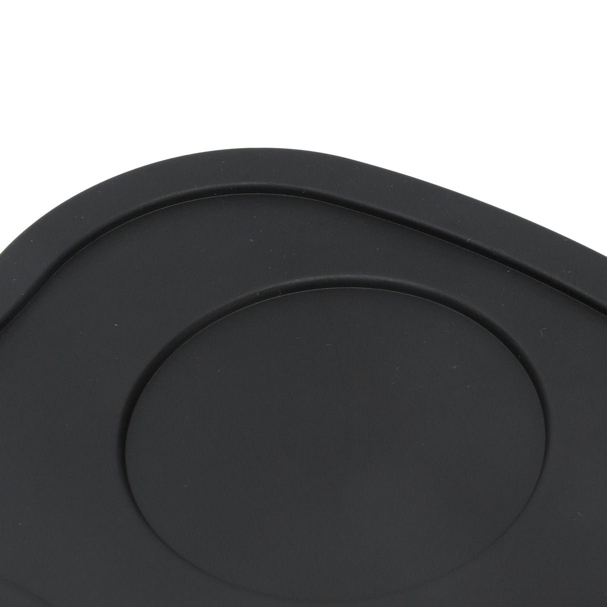 Silicone Coffee Tamper Pad Anti Slip Soft Tamper Mat Heat Resistant Corner Tamping Mat for HomeBlack