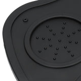 Silicone Coffee Tamper Pad Anti Slip Soft Tamper Mat Heat Resistant Corner Tamping Mat for HomeBlack