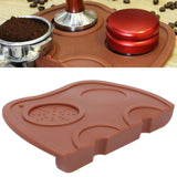 Silicone Coffee Tamper Pad Anti Slip Soft Tamper Mat Heat Resistant Corner Tamping Mat for HomeBrown - Extra Image