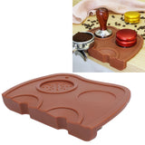 Silicone Coffee Tamper Pad Anti Slip Soft Tamper Mat Heat Resistant Corner Tamping Mat for HomeBrown - Extra Image