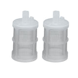 2PCS Floating Dip Tube Filter Replacement Stainless Steel Hose Filter Mesh for Fermzilla - Top-Down View