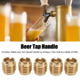 5 Pcs Beer Tap Handle Beer Tap Handles Manual Install Nuts for 3/8in‑16 UNC External Thread - Extra Image