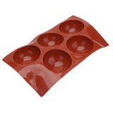 Hemisphere Silicone 3D Mold Chocolate Mould for Making Chocolate Pastry Cake Fudge Bakeware Round Doughnut - Side View
