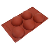 Hemisphere Silicone 3D Mold Chocolate Mould for Making Chocolate Pastry Cake Fudge Bakeware Round Doughnut - Close-Up Angle