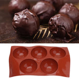Hemisphere Silicone 3D Mold Chocolate Mould for Making Chocolate Pastry Cake Fudge Bakeware Round Doughnut