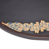 Bamboo Tea Tray Japanese Simple Novel Beautiful Resin Walnut Tea Tray for Home UseOval S - Extra Image