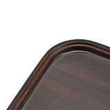 Bamboo Tea Tray Japanese Simple Novel Beautiful Resin Walnut Tea Tray for Home UseRounded Square - Extra Image