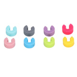 16PCS Mini Circle Silicone Wine Glass Marker Cup Identification Ring Recognizer Label