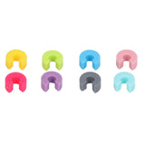 16PCS Mini Circle Silicone Wine Glass Marker Cup Identification Ring Recognizer Label - Rear View