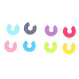 16PCS Mini Circle Silicone Wine Glass Marker Cup Identification Ring Recognizer Label