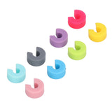 16PCS Mini Circle Silicone Wine Glass Marker Cup Identification Ring Recognizer Label - Extra Image