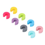 16PCS Mini Circle Silicone Wine Glass Marker Cup Identification Ring Recognizer Label
