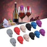 4Set Wine Cup Marker Unique Shape Drinking Glass Tag Silicone Cup Identification Wine Label