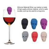 4Set Wine Cup Marker Unique Shape Drinking Glass Tag Silicone Cup Identification Wine Label