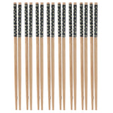 8 Pairs Bamboo Chopsticks Reusable Classic Japanese Style Chop Sticks Set for Home Restaurant