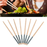 8 Pairs Bamboo Chopsticks Reusable Classic Japanese Style Chop Sticks Set for Home Restaurant