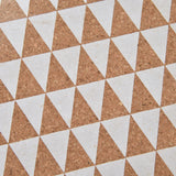 2pcs Cork Coasters Safety Design Convenient Practical Glossy Thick Rustic Style Wooden Decoration for KitchensTriangular