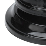 2Pcs Service Bell Exquisite Clear Sound Classic Shape Polishing Glossy Nonslip Base Call Bell for Hotel Restaurant HomeBlack