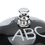 2Pcs Service Bell Exquisite Clear Sound Classic Shape Polishing Glossy Nonslip Base Call Bell for Hotel Restaurant HomeBlack