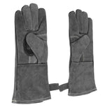 BBQ Grill Gloves 932°F High Temperature Resistant Gloves for Microwave Oven Grilling Barbecue Welding - Rear View