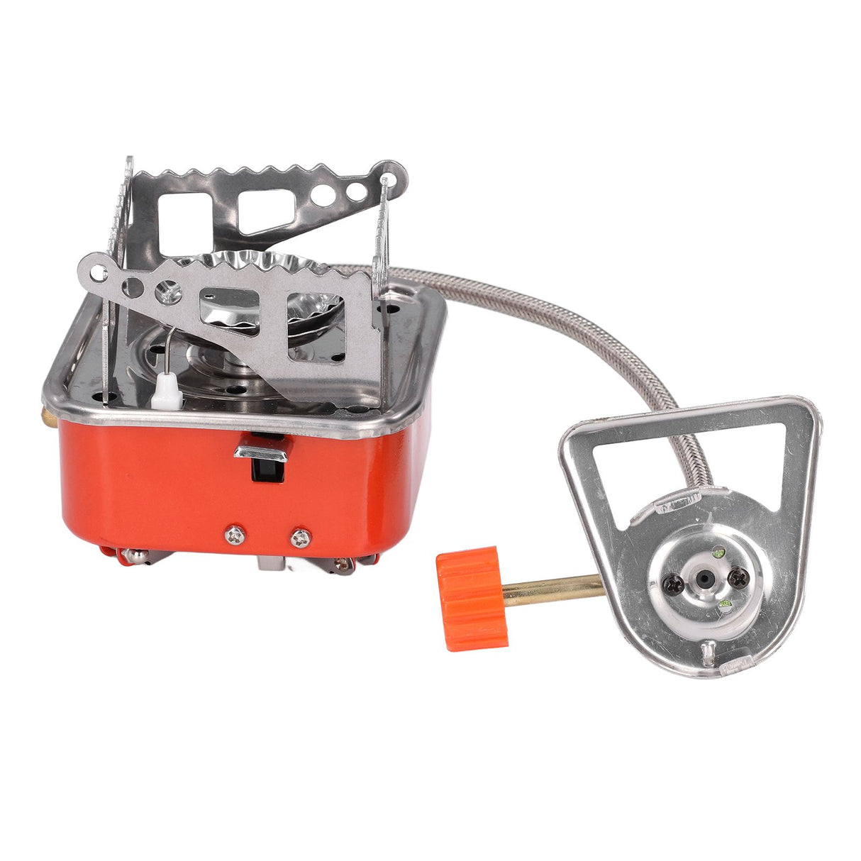 Foldable Camping Stove Stainless Steel Aluminum Alloy Portable Backpacking Stoves for HikingSquares with Tube