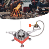 Foldable Camping Stove Stainless Steel Aluminum Alloy Portable Backpacking Stoves for HikingSquares with Tube