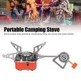 Foldable Camping Stove Stainless Steel Aluminum Alloy Portable Backpacking Stoves for HikingSquares with Tube - Extra Image
