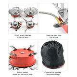 Foldable Camping Stove Stainless Steel Aluminum Alloy Portable Backpacking Stoves for HikingSquares with Tube - Extra Image