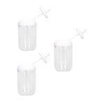 3PCS Seasoning Box with Spoon Transparent Spice Bottle Sealed Spice Container for Kitchen