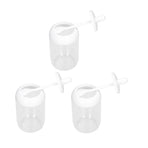 3PCS Seasoning Box with Spoon Transparent Spice Bottle Sealed Spice Container for Kitchen