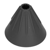 Silicone Coffee Dripper Portable Reusable Folding Coffee Filter for Travel Camping Office HomeBlack - Top-Down View