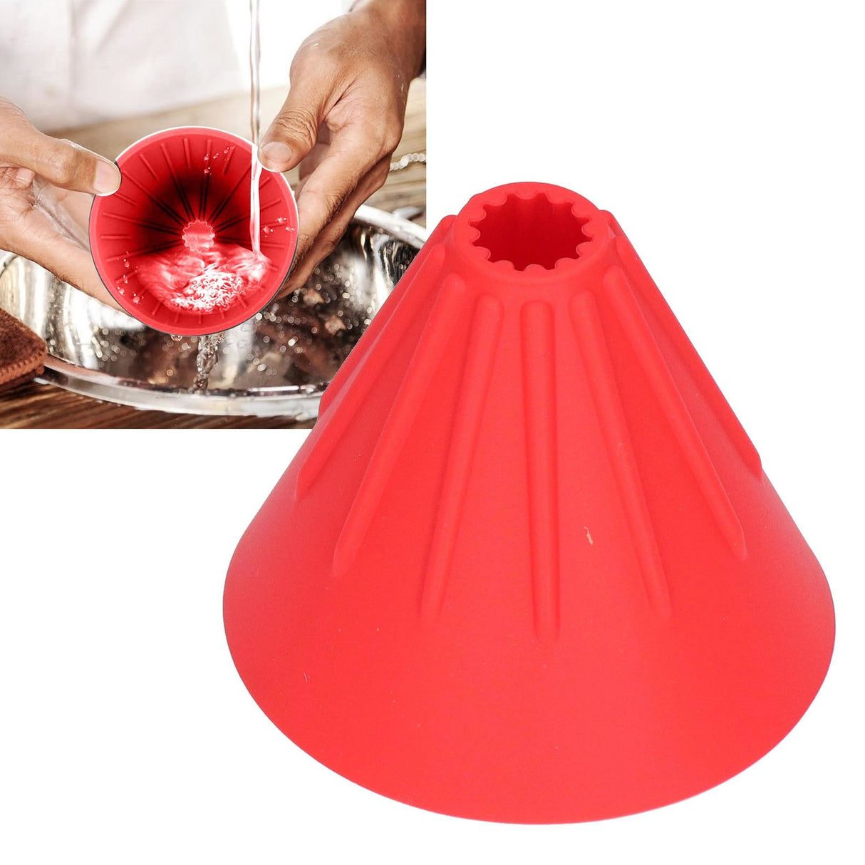 Silicone Coffee Dripper Portable Reusable Folding Coffee Filter for Travel Camping Office HomeRed