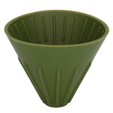 Silicone Coffee Dripper Portable Reusable Folding Coffee Filter for Travel Camping Office HomeGreen - 45-Degree Angle